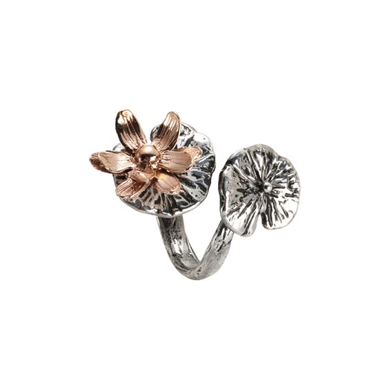 Anello Bottega Boccadamo Donna Ninfea in Argento BAN021RS - BAN021RS